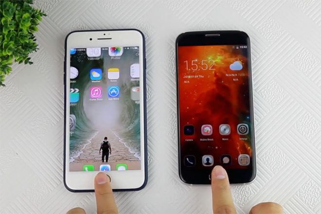 iPhone 7 Plus против Bluboo Edge: скорость работы сканера отпечатков пальцев