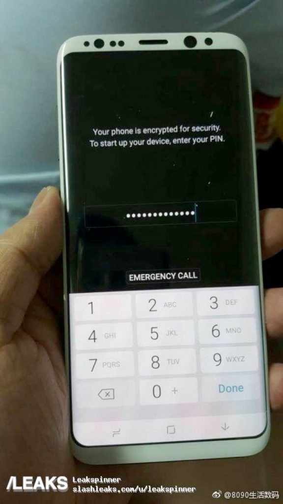 Утечка фотографий Samsung Galaxy S8 в белом цвете