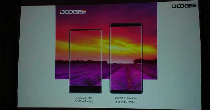 Doogee Mix Plus будет оснащен 6,2-дюймовым дисплеем