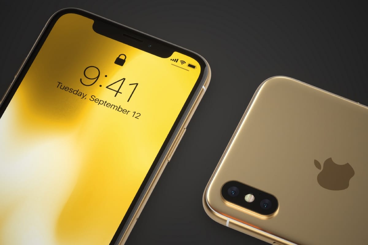 iPhone X и iPhone X Plus в золотом цвете для любителей роскоши