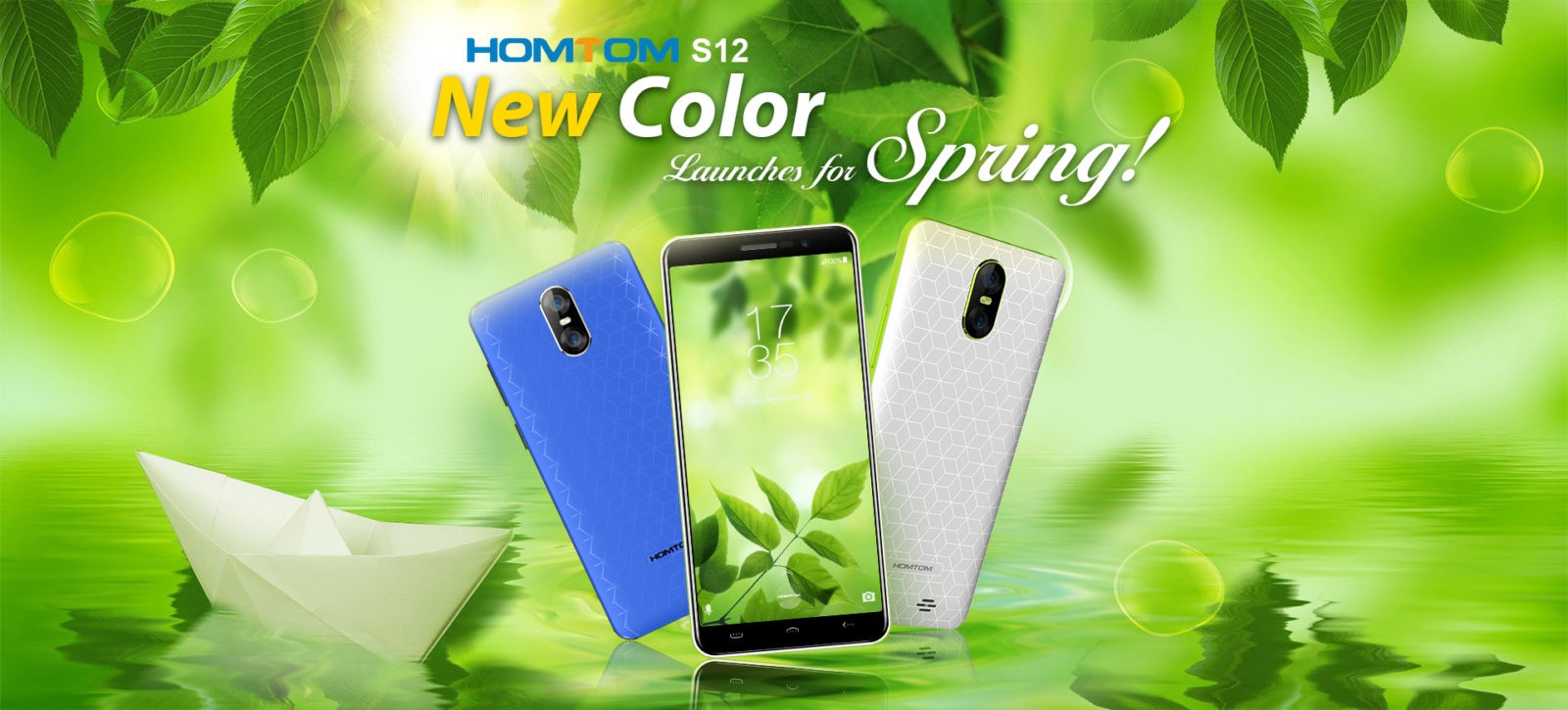 Смартфон HOMTOM S12 выйдет в новых «весенних» цветах