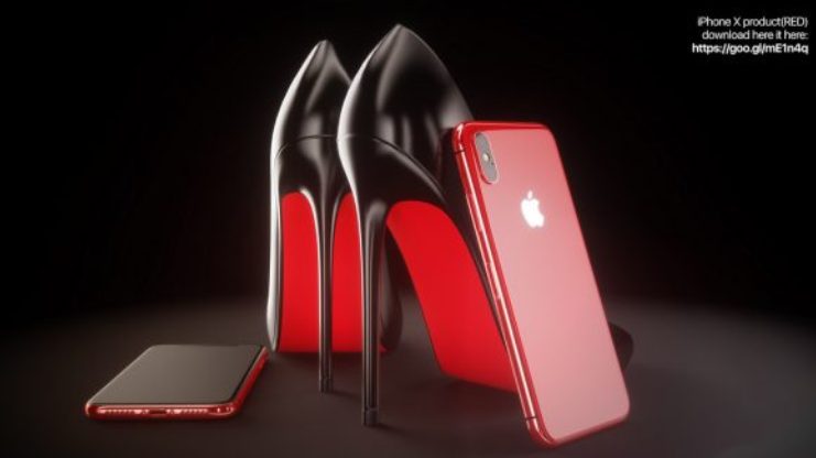 Появились новые рендеры iPhone X в золотом и красном цвете