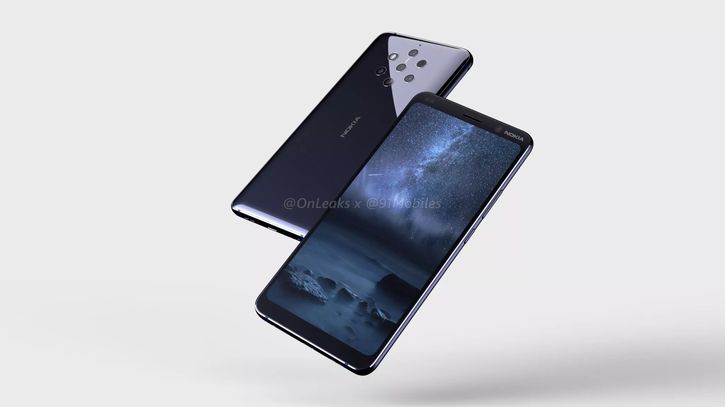 Флагман Nokia 9 с пятью камерами на 3D-рендерах и видео