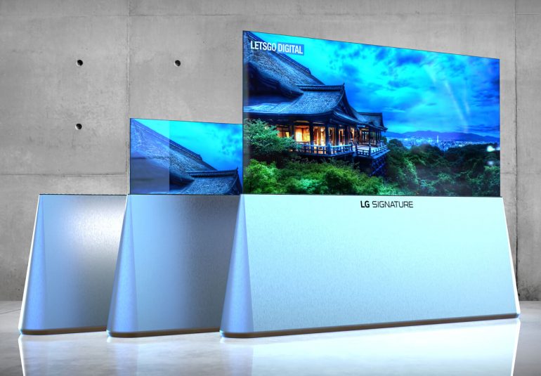 LG патентует новый раскладной телевизор