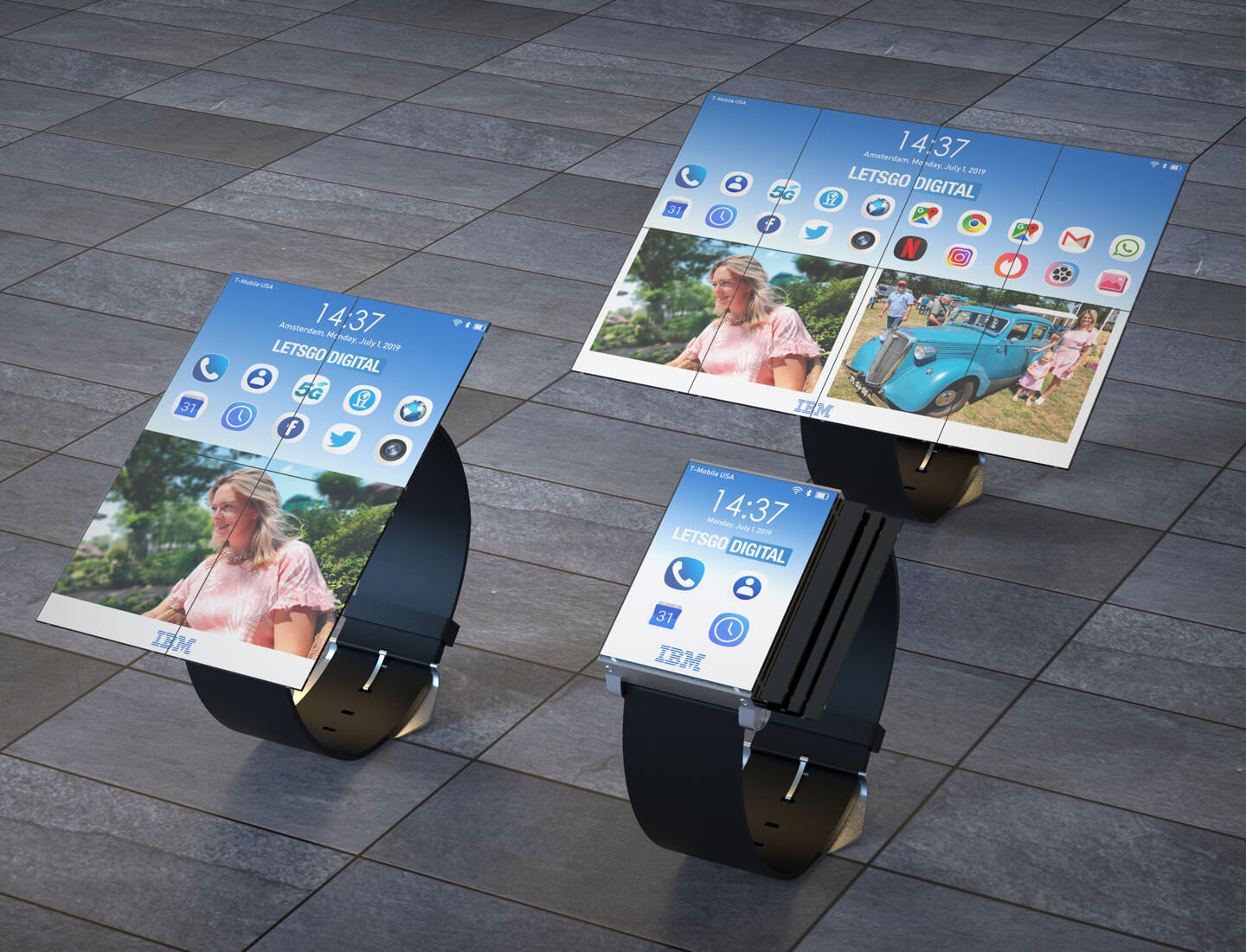 IBM запатентовала умные часы с гибким экраном
