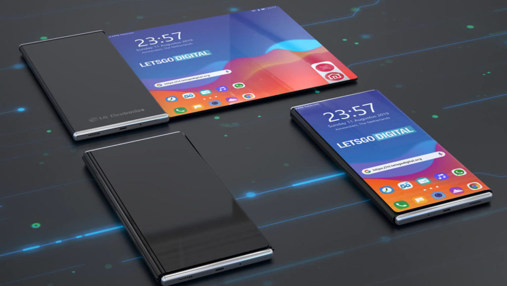 Раскладной смартфон от LG представляет собой двухстороннее устройство