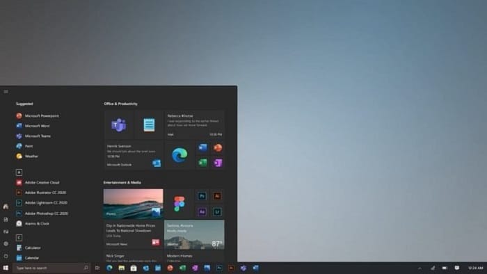 Microsoft показала оновлене меню Пуск Windows 10