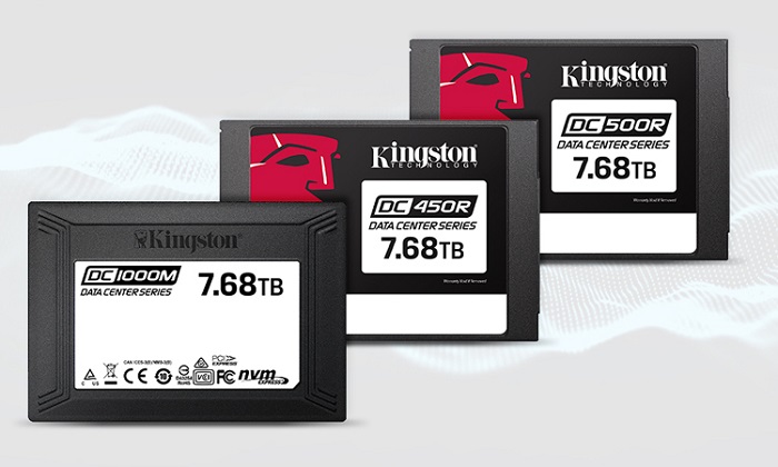 Ємність серверних SSD Kingston DC500R і DC450R досягла 7,68 Тбайт