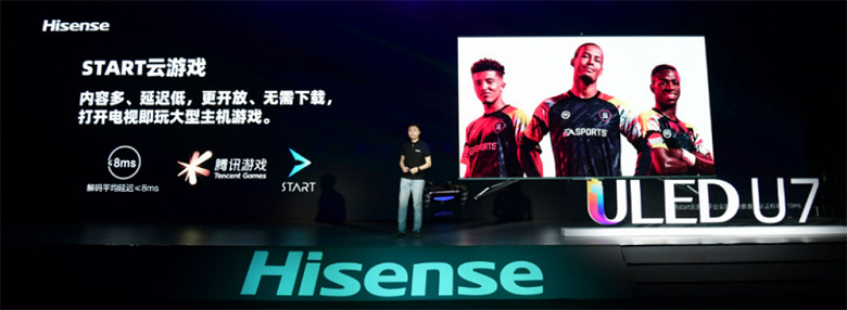 Представлений розумний телевізор Hisense ULED U7 з екраном 120 Гц