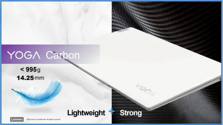 Lenovo готує до випуску ультрабук Yoga Carbon 13 на базі Intel Tiger Lake