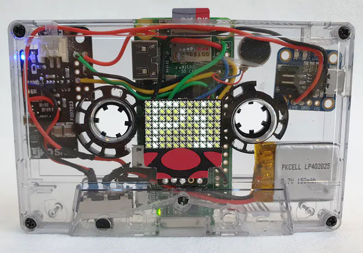 Raspberry Pi Zero можно разместить внутри кассеты