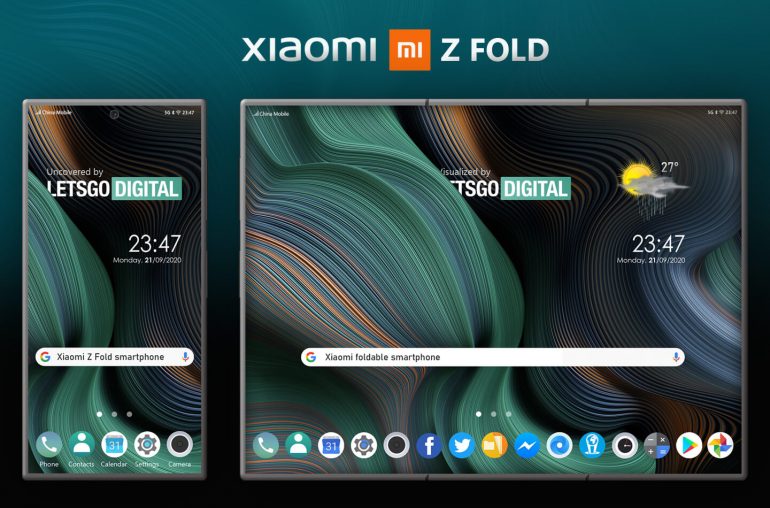 Xiaomi запатентувала унікальний смартфон з подвійним складним екраном