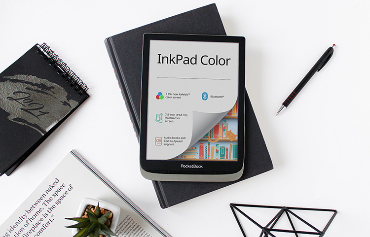 PocketBook представила 7,8-дюймову електронну книгу з кольоровим екраном E Ink нового типу