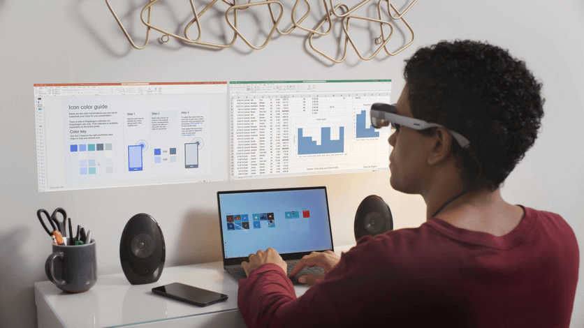 Qualcomm представила «розумні» AR-окуляри, що створюють віртуальний екран на стіні