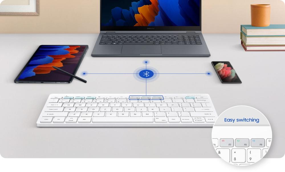 Samsung випустила клавіатуру для роботи на трьох пристроях одночасно