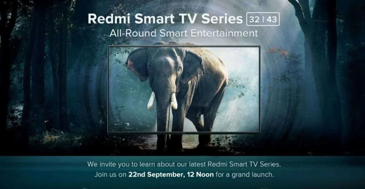 Доступні телевізори Redmi виходять 22 вересня