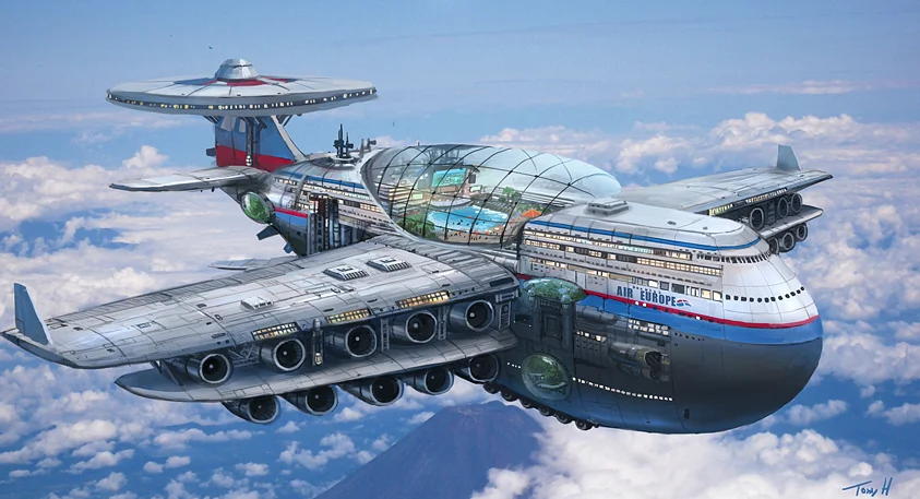 Представлений концепт готелю Sky Cruise, що літає