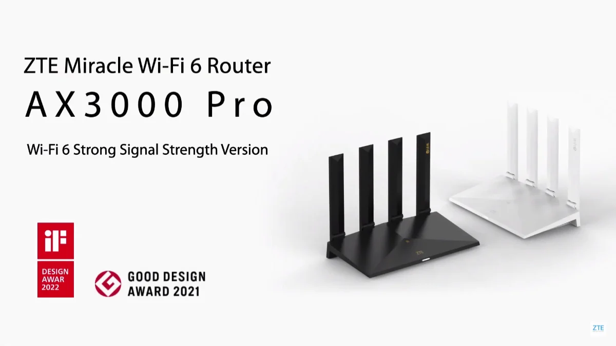 Представлений маршрутизатор ZTE AX3000 Pro Wi-Fi 6