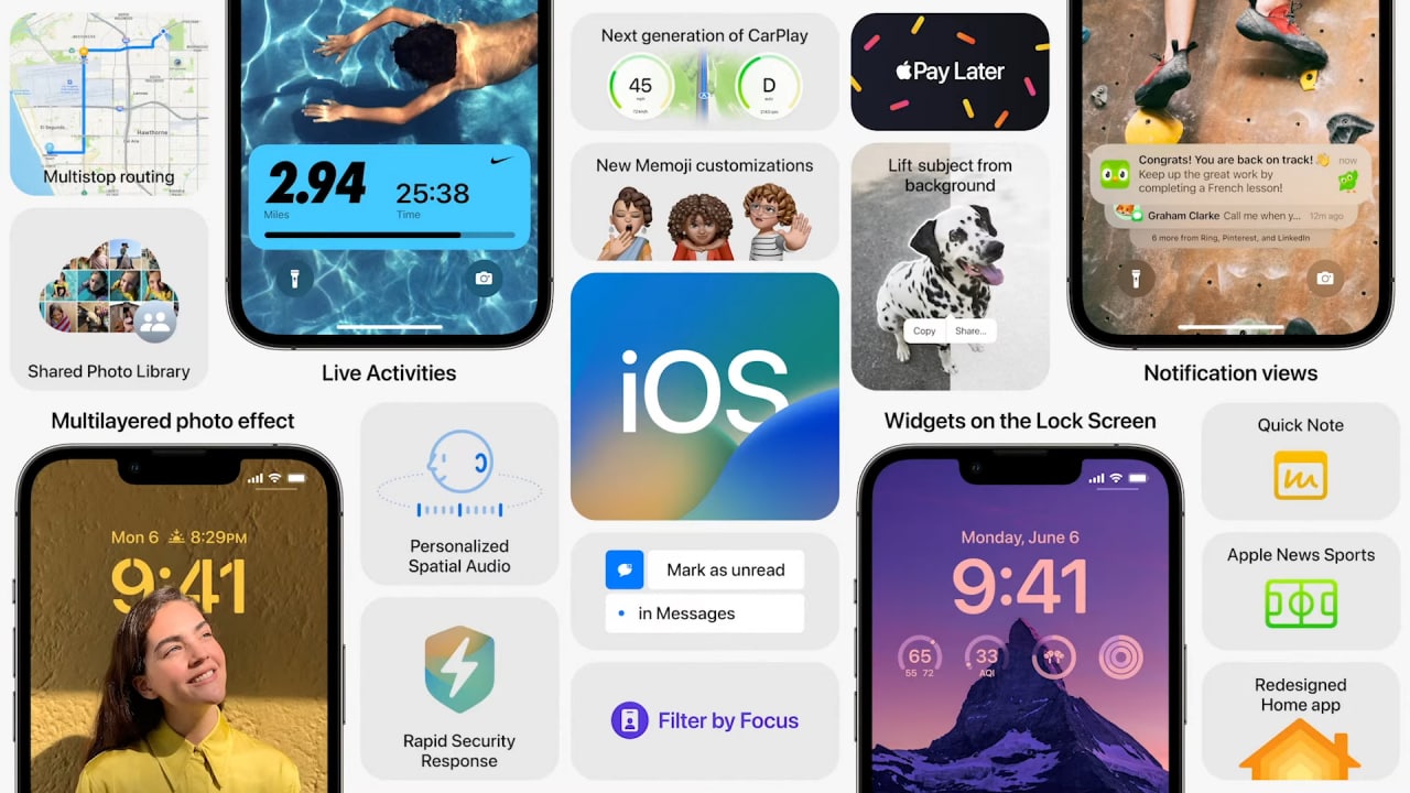 Apple назвала дату виходу iOS 16