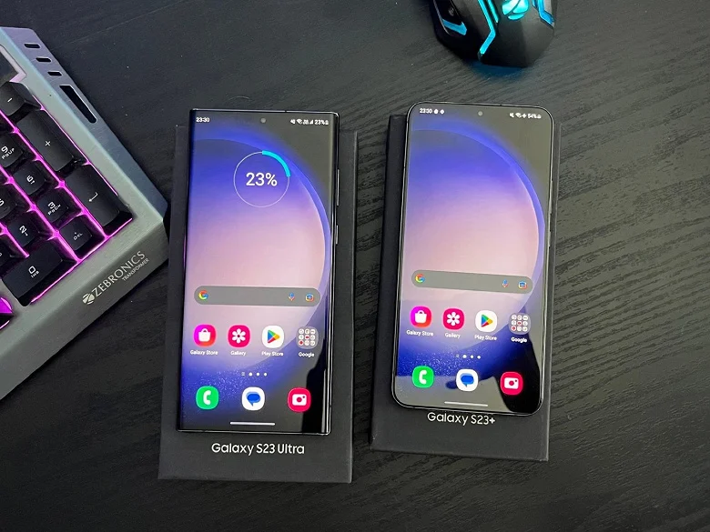 Samsung Galaxy S23 Plus та Galaxy S23 Ultra показали наживо
