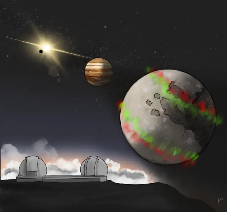Нові полярні сяйва виявлені на всіх чотирьох великих супутниках Юпітера