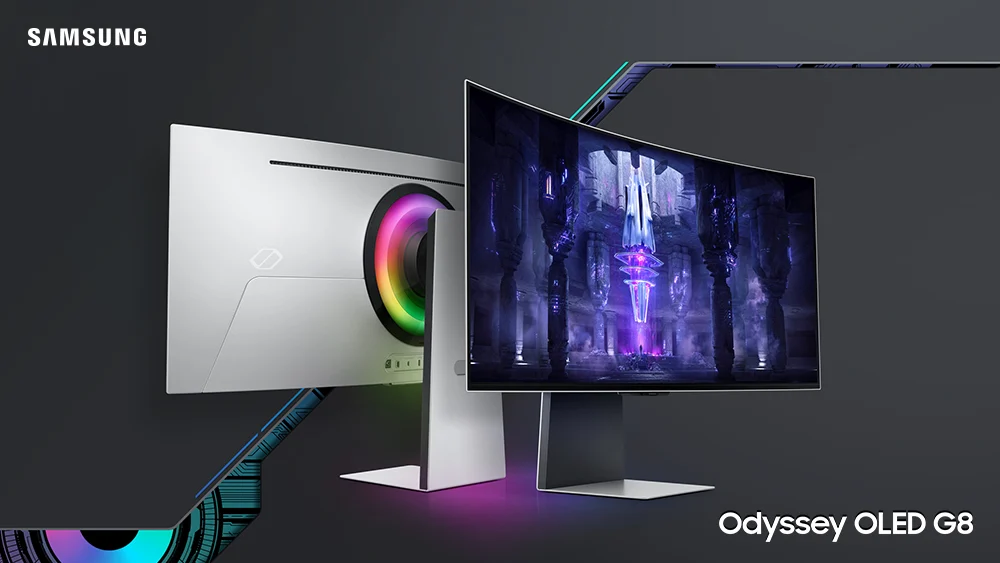 Samsung представила монітори Odyssey OLED G8, Odyssey Neo G7 та Odyssey G7
