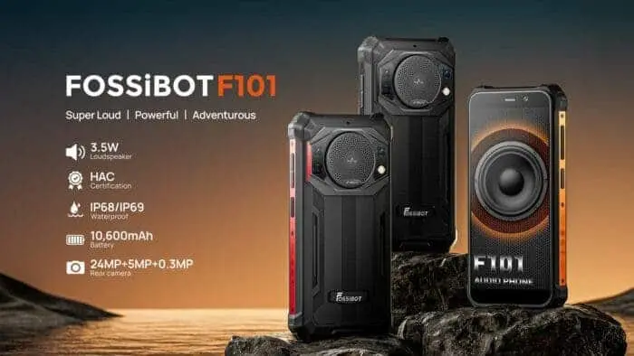 Представлений смартфон Fossibot F101 з акумулятором 10 600 мА•год