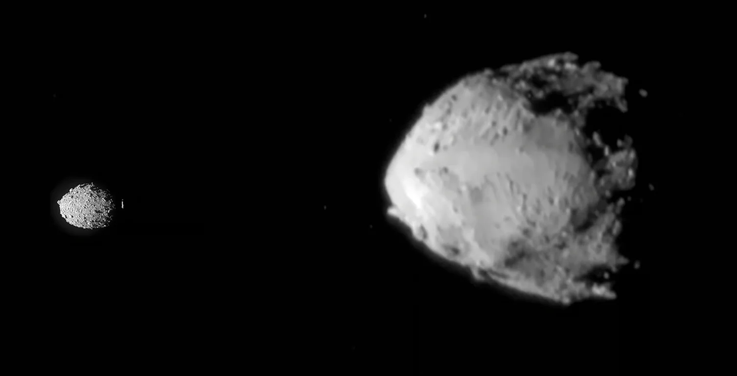 Hubble помітив хмару космічних каменів, утворену ударом астероїда DART