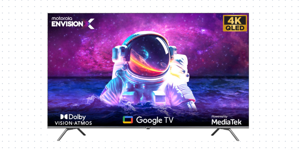 Представлений телевізор Motorola EnvisionX 4K QLED з діагоналлю екрана 55 та 65 дюймів
