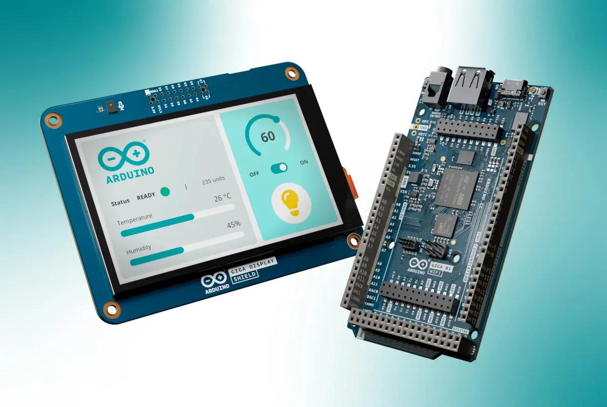 Arduino GIGA R1 WiFi отримала екран сенсорного дисплея