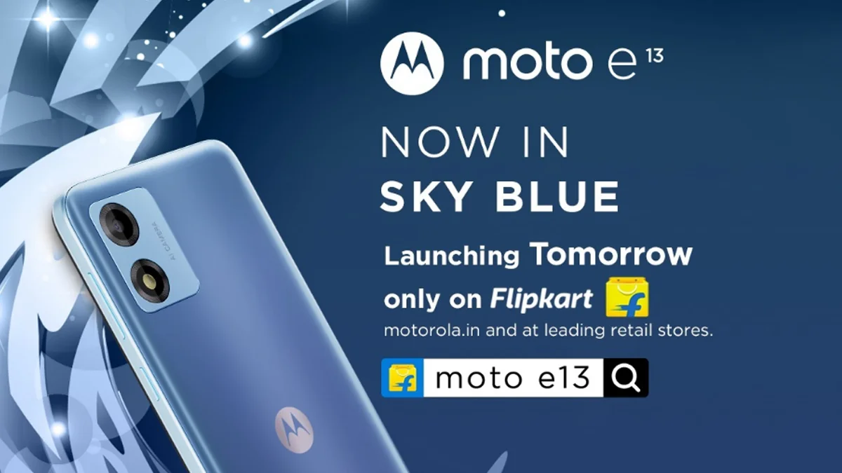 Motorola представляє Moto E13 Sky Blue