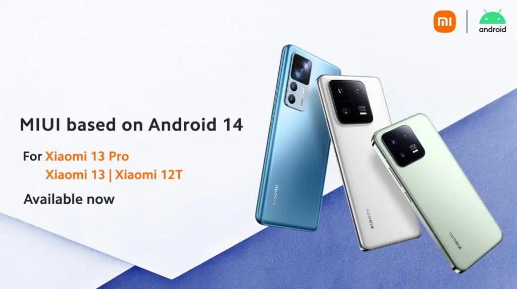 Стабільне оновлення MIUI на базі Android 14 поширюється на Xiaomi13 та Xiaomi 12T