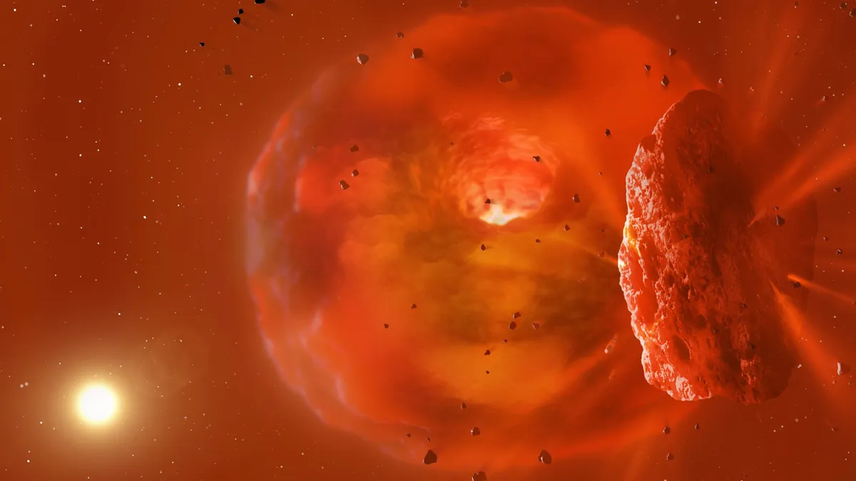 Вчені помітили сильне післясвітіння планет, які зіткнулися в далекій зоряній системі