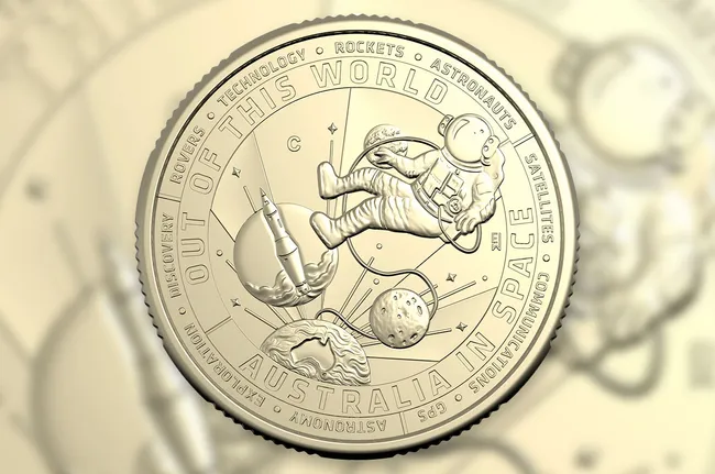 Австралія відзначає космічну історію на монеті, викарбуваній у 2024 році