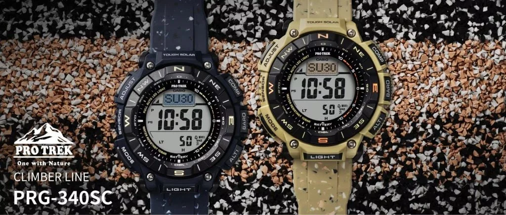 Випущено годинник Casio PRO TREK PRG-340SC із цифровим компасом, висотоміром і термометром