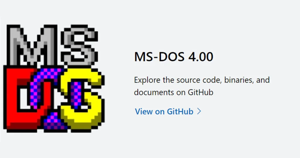 Microsoft відкрила вихідний код MS-DOS 4.00