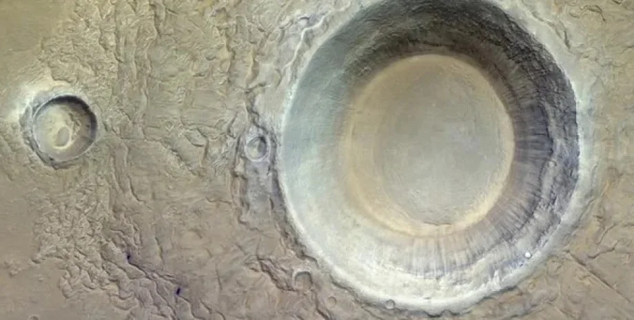 Trace Gas Orbiter сфотографував величезний кратер на Марсі