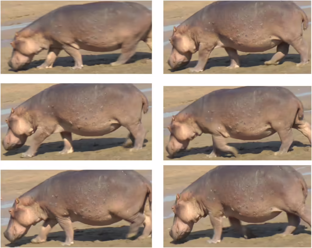 Високошвидкісне відео показує, як бегемоти піднімаються в повітря під час бігу