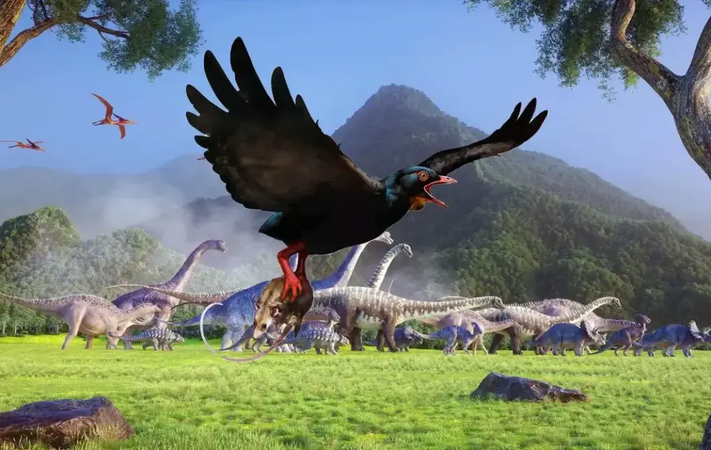 Найдавніші відомі хижі птахи жили поруч з динозаврами