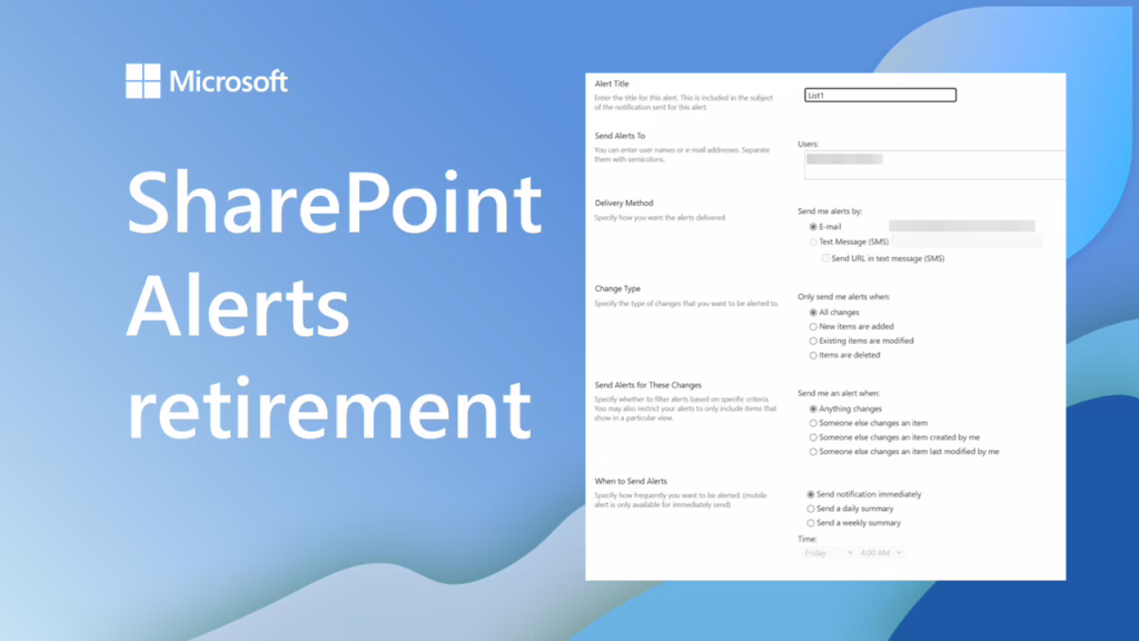 Microsoft припиняє роботу сповіщень SharePoint