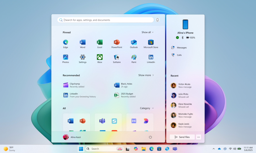 Microsoft запустила тестування покращеного меню «Пуск» для Windows 11
