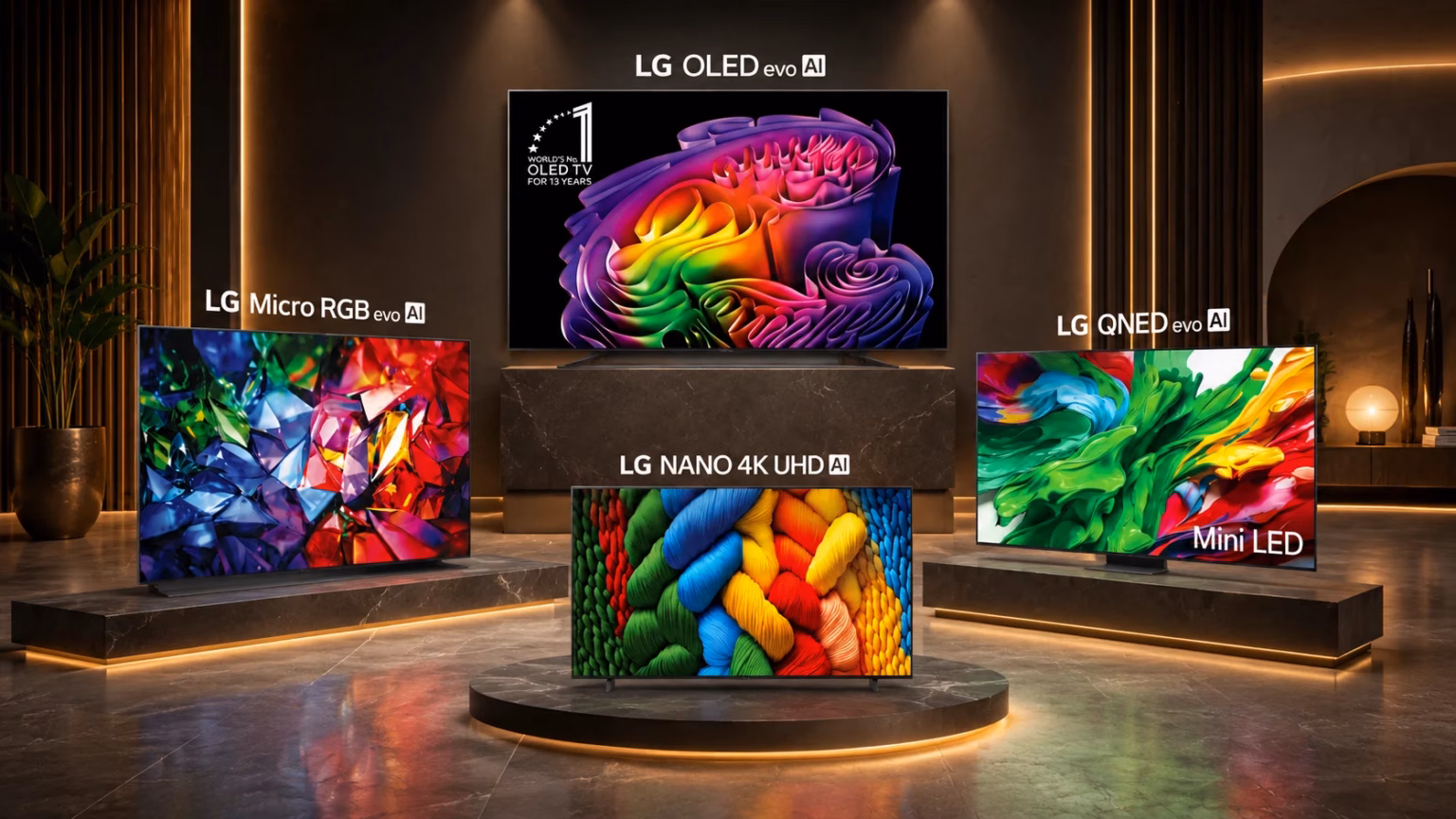 LG представила нову лінійку AI-телевізорів