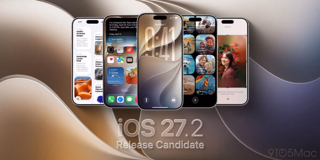 Apple випускає iOS 27.2 RC для iPhone